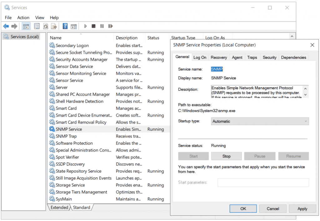 Настройка snmp windows 2019