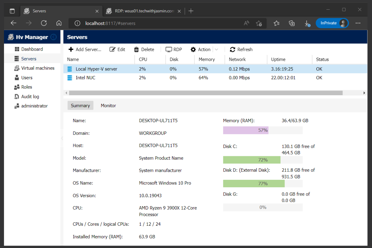 VManager.net - Online Virtual Manager